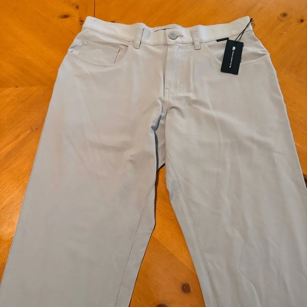 NEW Travis Mathew Open to Close Midweight Stretch Straight Leg Sleet Sz 30 x 33
